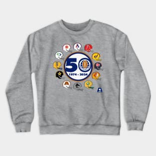 World Football League (1974-1975) 50th Anniversary Helmets Shirt Crewneck Sweatshirt